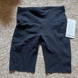 NWT Lululemon Fast and Free HR short 10 inches - Black